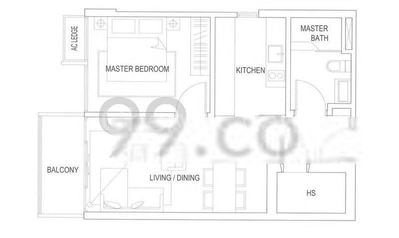 1 Bed Condo for Rent in  The Greenwich - Image 2